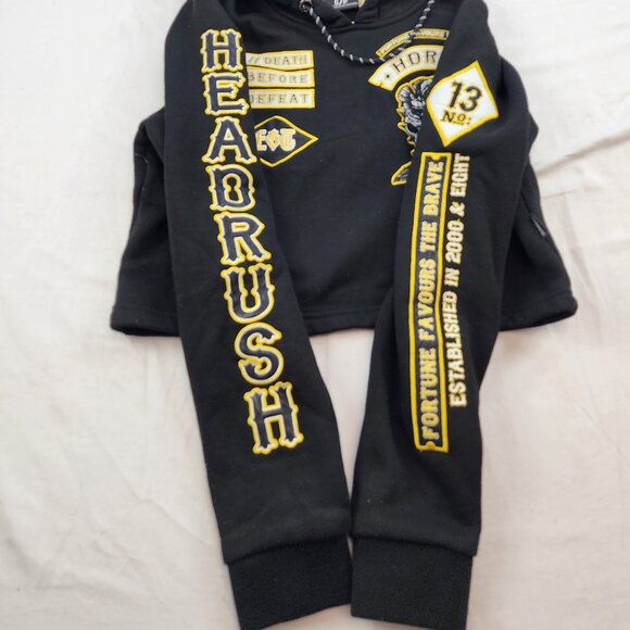 Headrush Notorious Motorcycle Crop Hoodie Sweatshirt (S) - Picture 5 of 8
